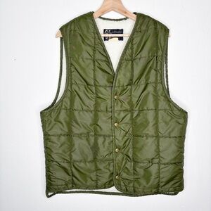 Vintage Columbia Sportswear Quilted Shearling Liner Vest Size M/L